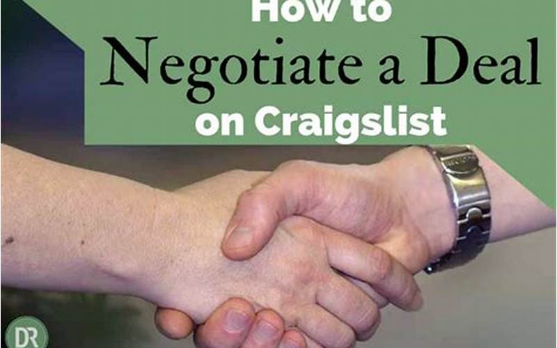 Be Willing To Negotiate On Craigslist