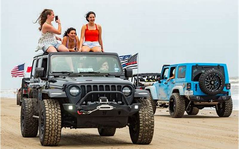 Beach Party At Crystal Beach Jeep Weekend