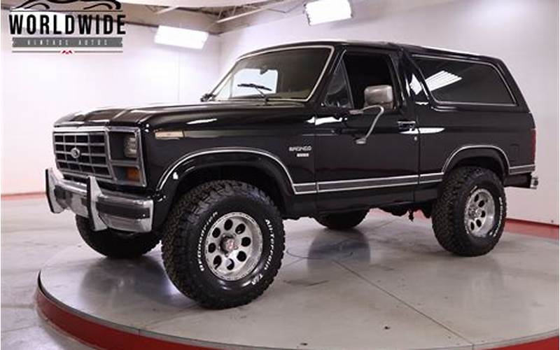 Benefits Of Buying A 1986 Ford Bronco