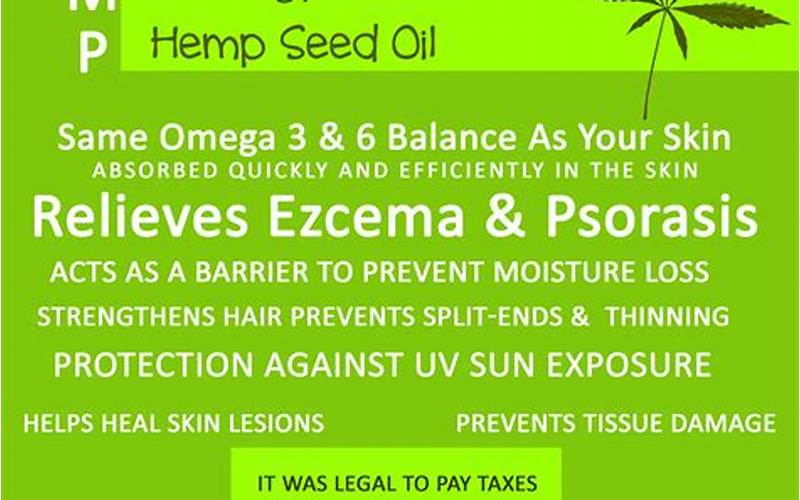 Benefits Of Hemp Oil For The Skin