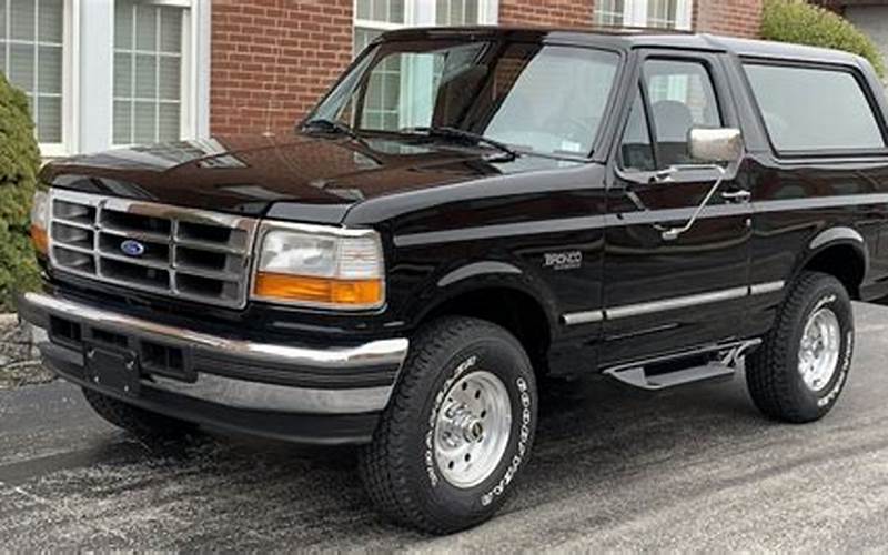 Benefits Of Owning 1996 Ford Bronco Xlt Sport