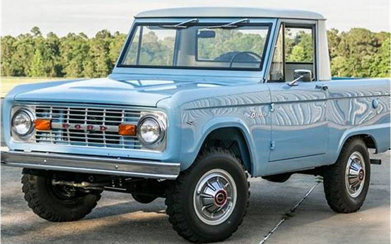 Benefits Of Owning A 1969 Ford Bronco Half Cab