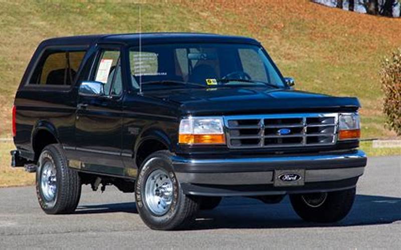 Benefits Of Owning A 1995 Ford Bronco Full-Size