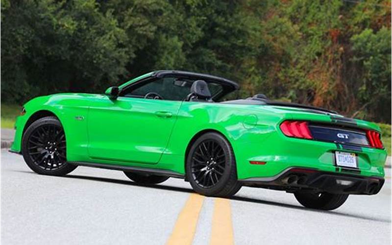 Benefits Of Owning A Green Ford Mustang Convertible