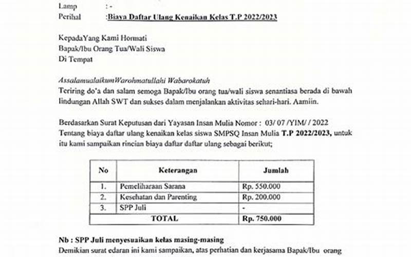 Biaya Daftar Ulang Smp Negeri Di Sumatera Utara