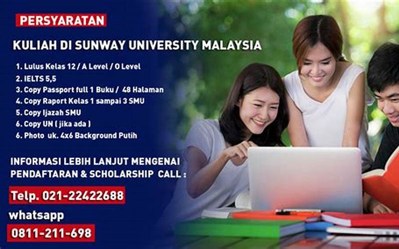 Biaya Kuliah Sunway University Regular Program