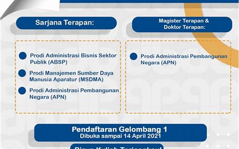 Biaya Pendaftaran Stia Lan Jakarta
