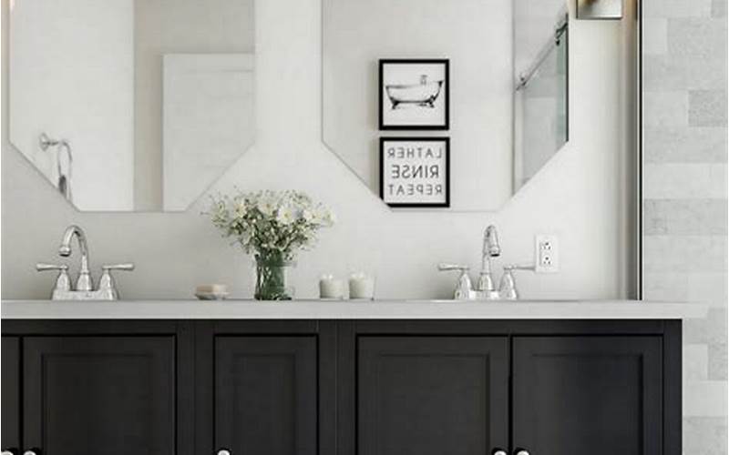 Black Bathroom Vanity Styling
