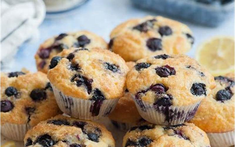 Blueberry Muffins On A Plate