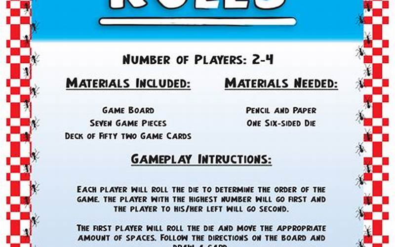 Board Game With Rules