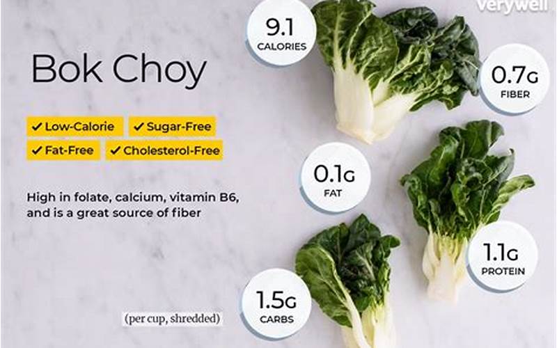 Bok Choy Nutritional Benefits