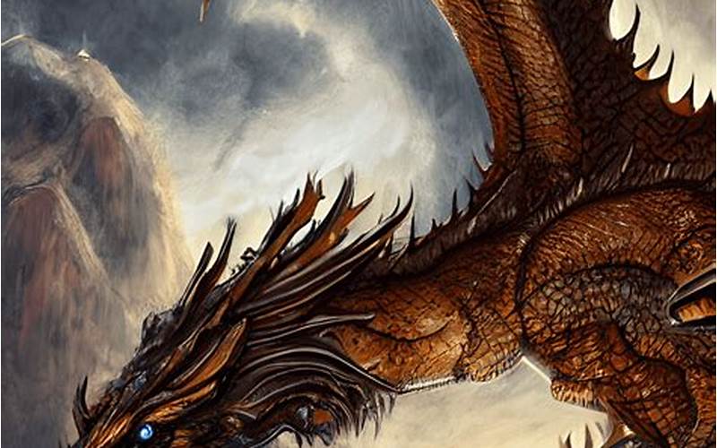 Bronze Dragon Banner In Fantasy