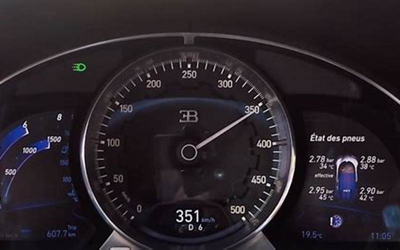 Bugatti Chiron Speedometer
