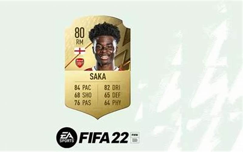 Bukayo Saka Fifa 22 Rating