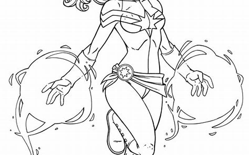 Captain Marvel Coloring Pages: Fun Activities for Kids