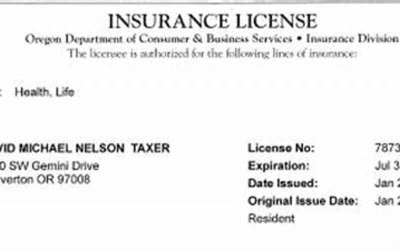 Car Insurance Agent License