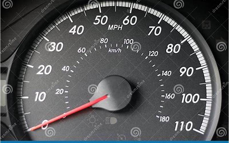 Car Speedometer In Km/H And Mph