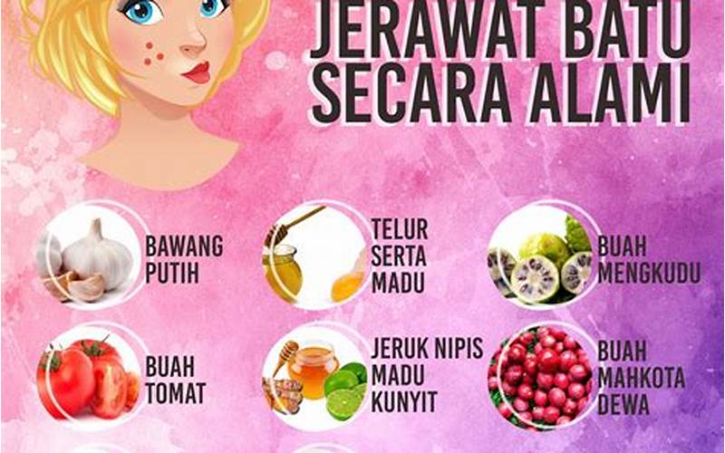 Cara Alami Untuk Mengobati Jerawat Batu