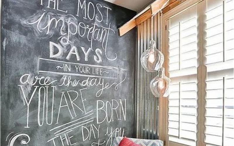 Chalkboard Wall