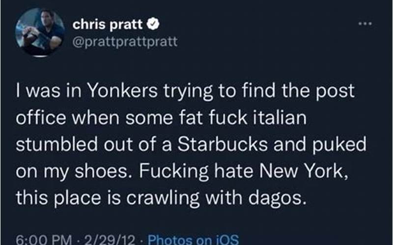 Chris Pratt’s Italian Tweet: What Happened and Why It Went Viral