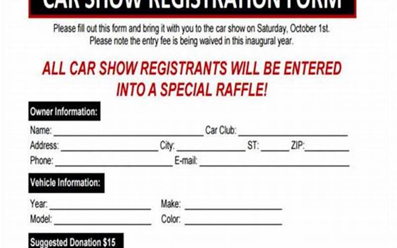 Clawson Car Show Registration