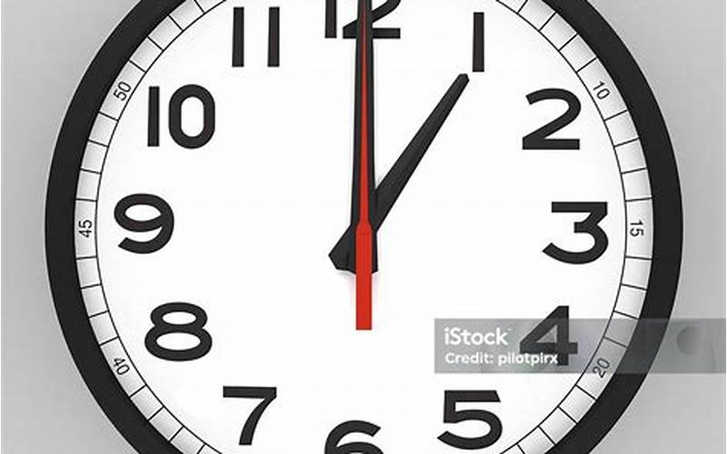 Clock Face One Oclock