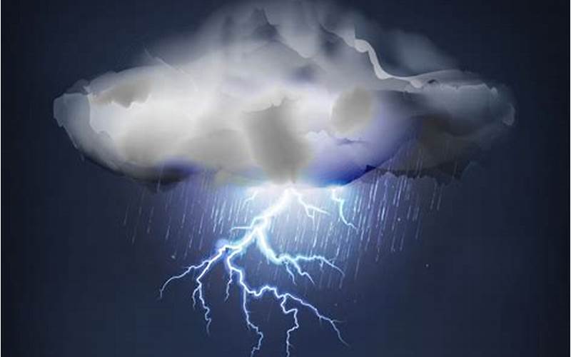 Cloud With Lightning And Rain