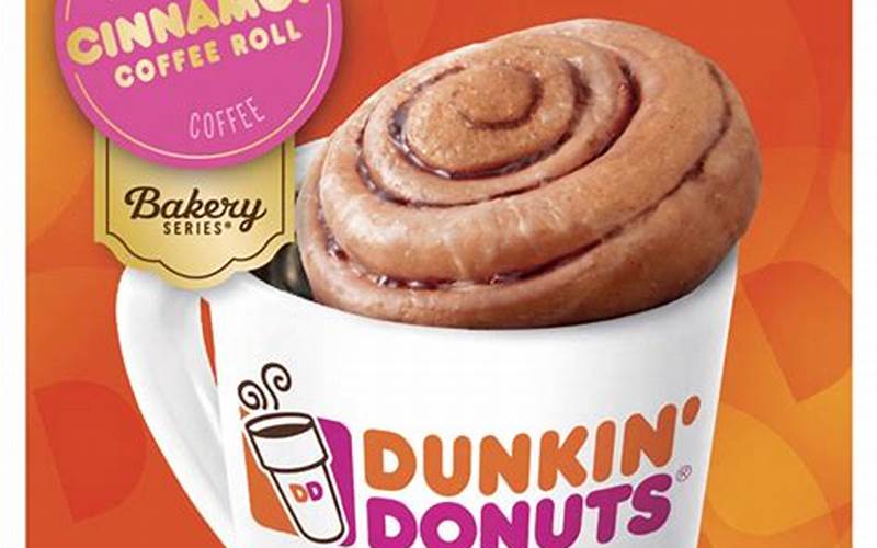 Coffee And Maple Frosted Cinnamon Roll Dunkin Donut