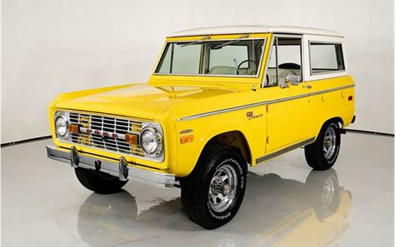 Condition Of 1970 Ford Bronco