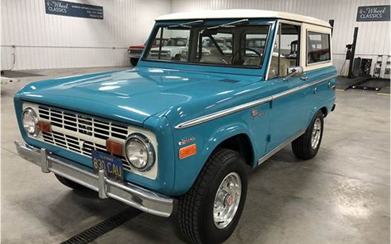 Condition Of 1970 Ford Bronco For Sale
