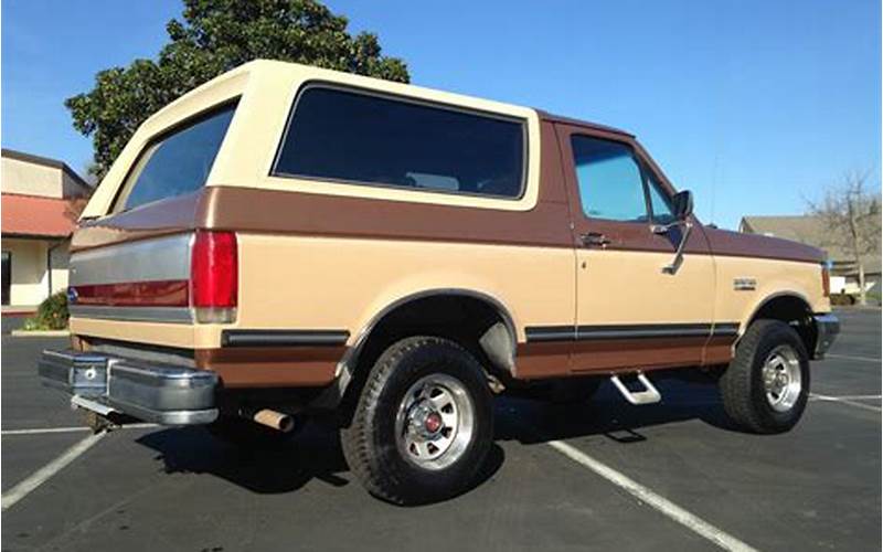 Condition Of 1989 Bronco Ford For Sale
