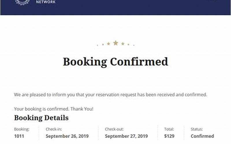 Confirm Your Booking