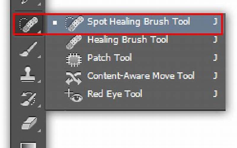 Contoh Menggunakan Spot Healing Brush Tool