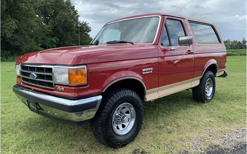Cost Of A 1990 Ford Bronco