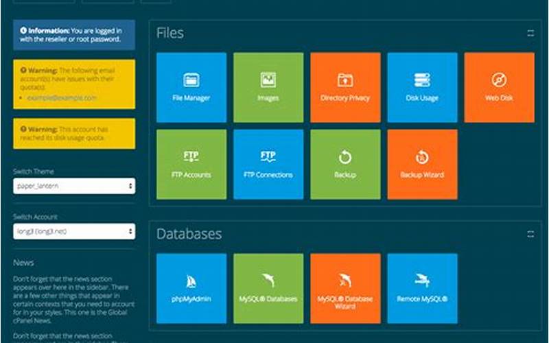 Cpanel Example