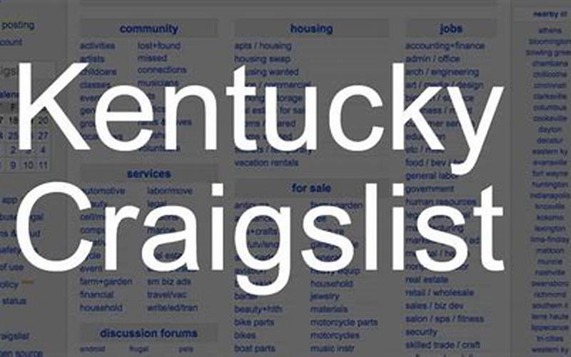 Craigslist Kentucky