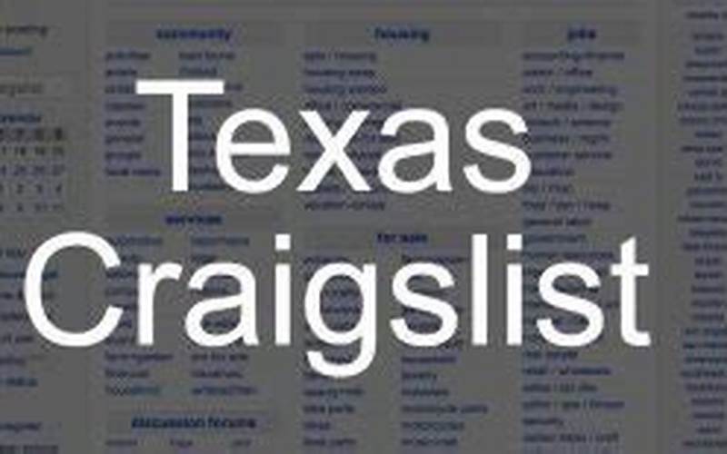 Craigslist Texas