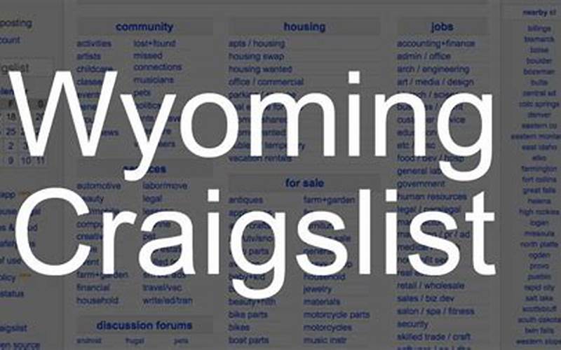 Craigslist Wyoming