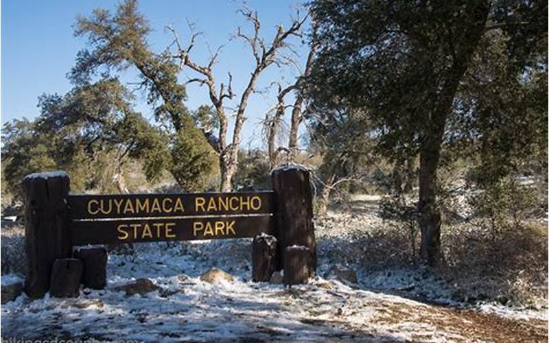 Cuyamaca Rancho State Park Winter Weather