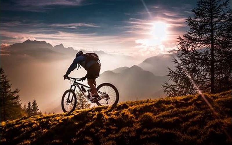 Cycling On A Mountain