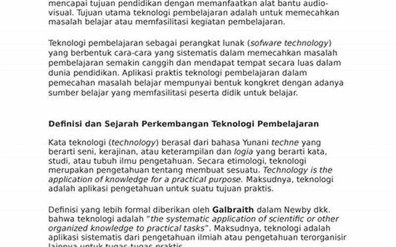 Definisi Menurut Perspektif Teknologi