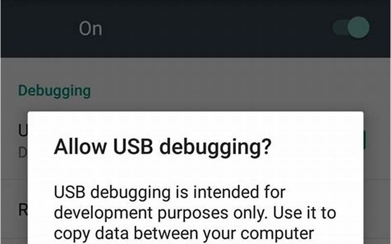 Developer Options And Usb Debugging