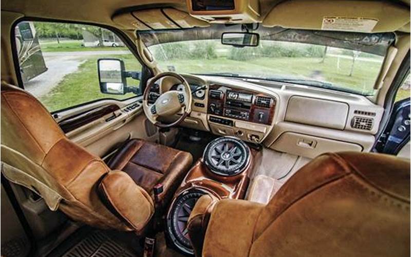 Diesel Ford F250 Truck Interior