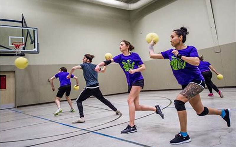 Diverse People Playing Dodgeball