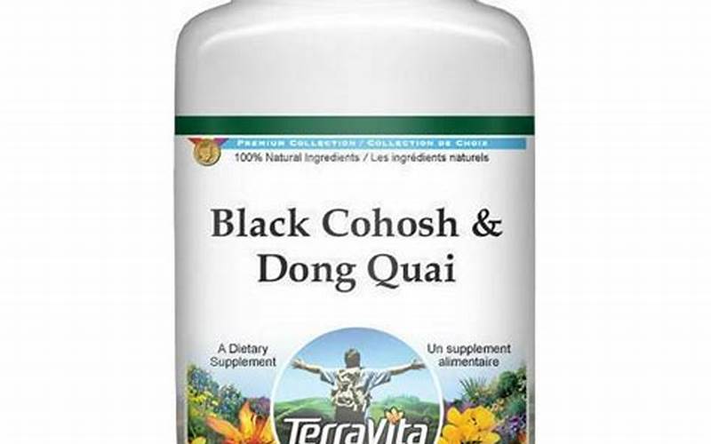 Dong Quai And Black Cohosh Combination
