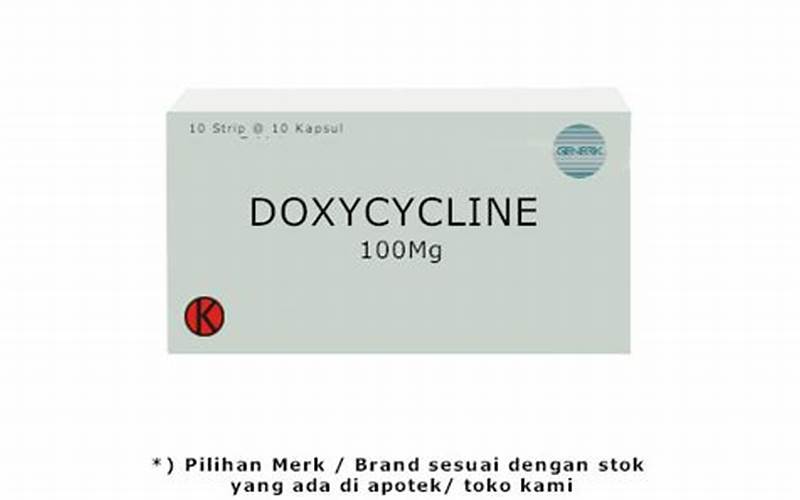 Dosis Dohixat Doxycycline Untuk Jerawat