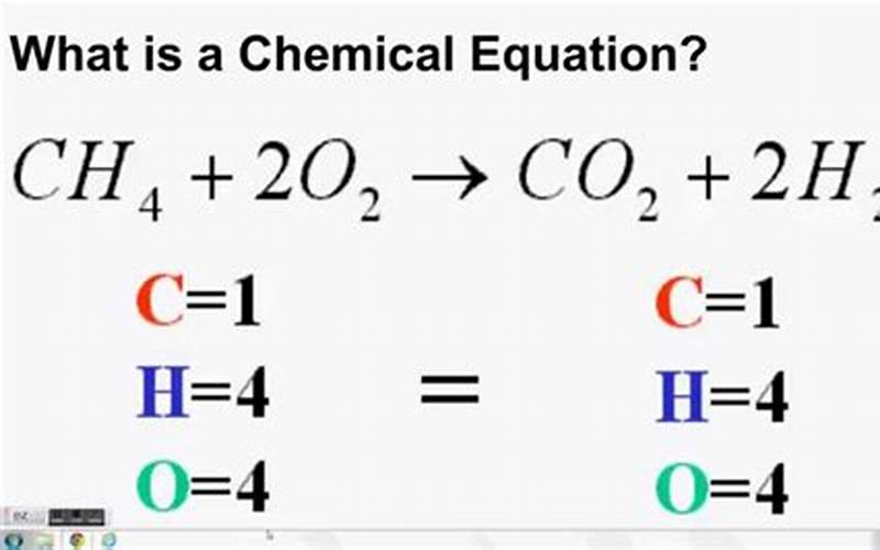 Drawing Chemical Equations