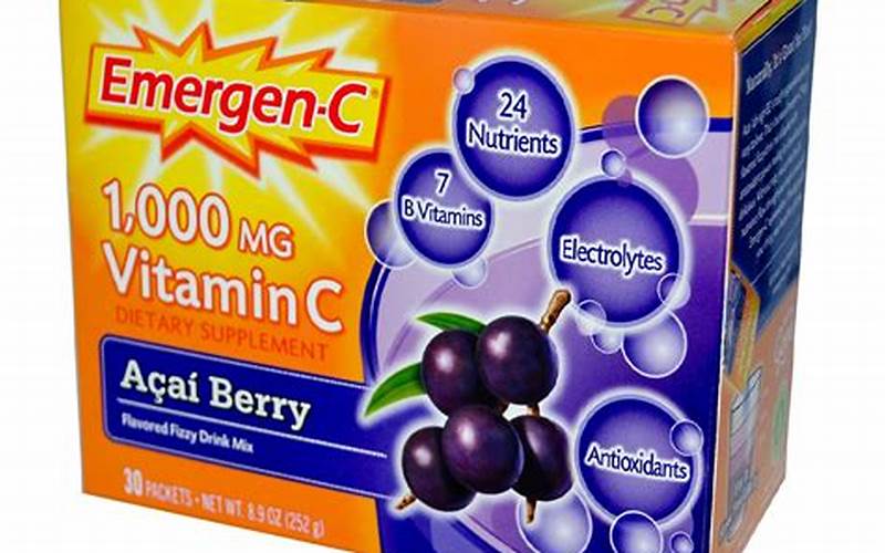 Emergen C 1000 Mg Vitamin C Acai Berry