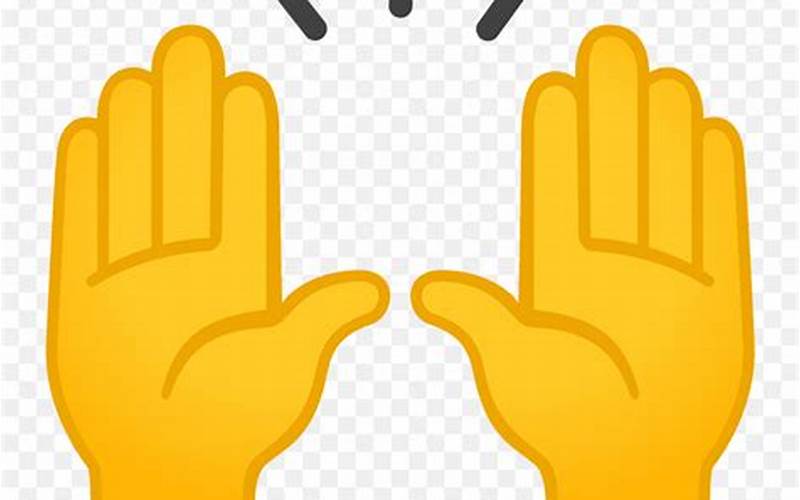Emoji Of Raised Hands