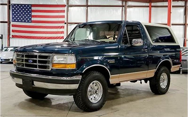 Engine And Performance Of 1994 Ford Bronco